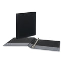 Universal Slant D-Ring View Binder, 3 Rings, 1" Capacity, 11 x 8.5, Black, 12/Carton (20741PK)