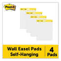 Post-it Self-Stick Wall Pad, Unruled, 20 x 23, White, 20 Sheets/Pad, 2 Pads/Pack, 2 Packs/Carton (566)