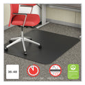 Deflecto SuperMat Frequent Use Chair Mat for Medium Pile Carpet, 36 x 48, Rectangular, Black (CM14142BLK)