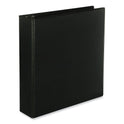 Universal Slant D-Ring View Binder, 3 Rings, 2" Capacity, 11 x 8.5, Black, 6/Carton (20745PK)