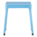 Safco Steel Guest Stool, Backless, Supports Up to 275 lb, 15" to 15.5" Seat Height, Baby Blue Seat, Baby Blue Base (6603BU)