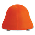 Safco Runtz Ball Chair, Backless, Supports Up to 250 lb, Orange Fabric Seat, Silver Base (4755OR)