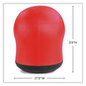 Safco Zenergy Swivel Ball Chair, Backless, Supports Up to 250 lb, Red Vinyl (4760RV)