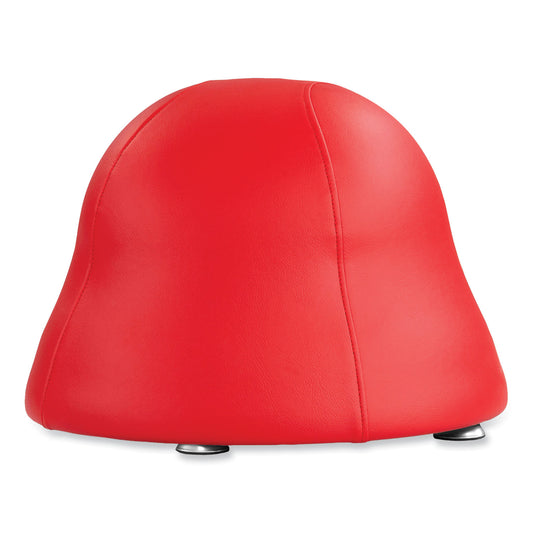 Safco Runtz Ball Chair, Backless, Supports Up to 250 lb, Red Vinyl Seat, Silver Base (4756RV)