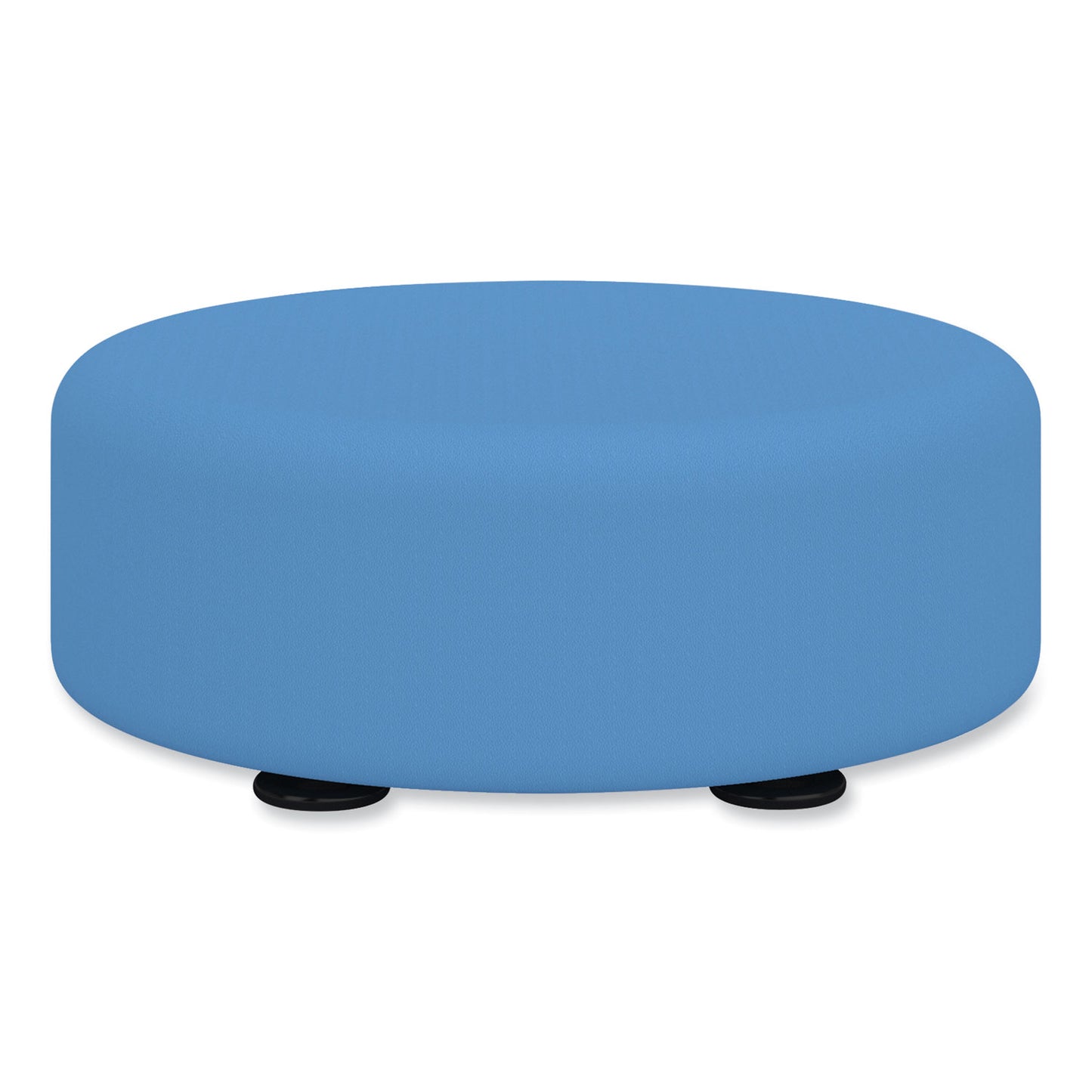 Safco Learn 15" Round Vinyl Floor Seat, 15" dia x 5.75"h, Baby Blue (8121BUV)