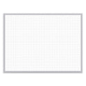 Ghent Non-Magnetic Whiteboard with Aluminum Frame, 24 x 17.81, White Surface, Satin Aluminum Frame (M2181)