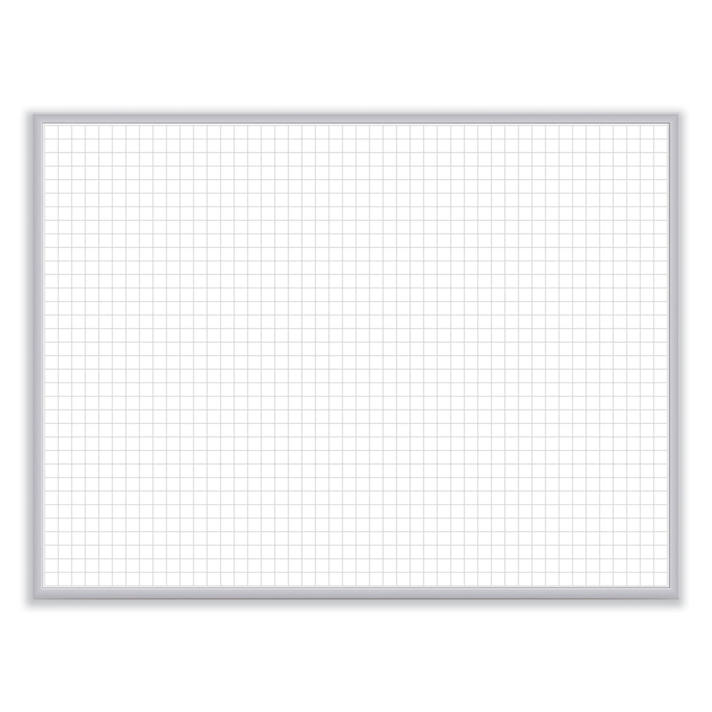 Ghent Non-Magnetic Whiteboard with Aluminum Frame, 24 x 17.81, White Surface, Satin Aluminum Frame (M2181)