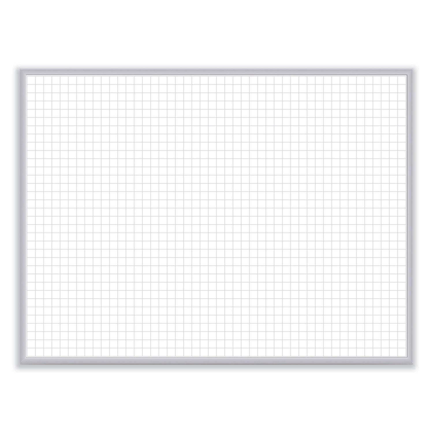 Ghent Non-Magnetic Whiteboard with Aluminum Frame, 24 x 17.81, White Surface, Satin Aluminum Frame (M2181)