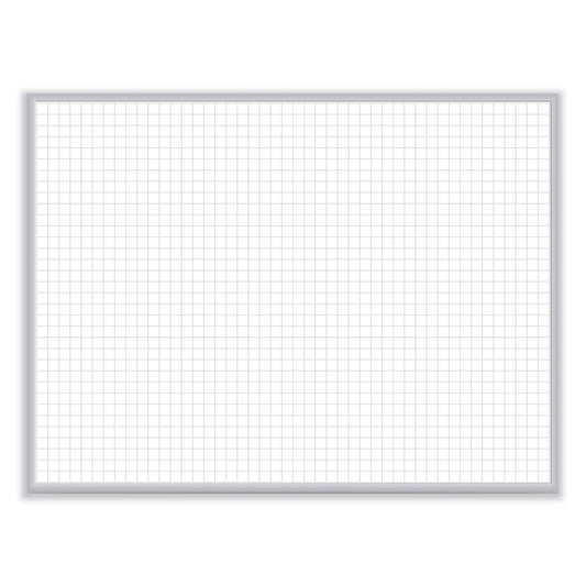 Ghent Non-Magnetic Whiteboard with Aluminum Frame, 24 x 17.81, White Surface, Satin Aluminum Frame (M2181)