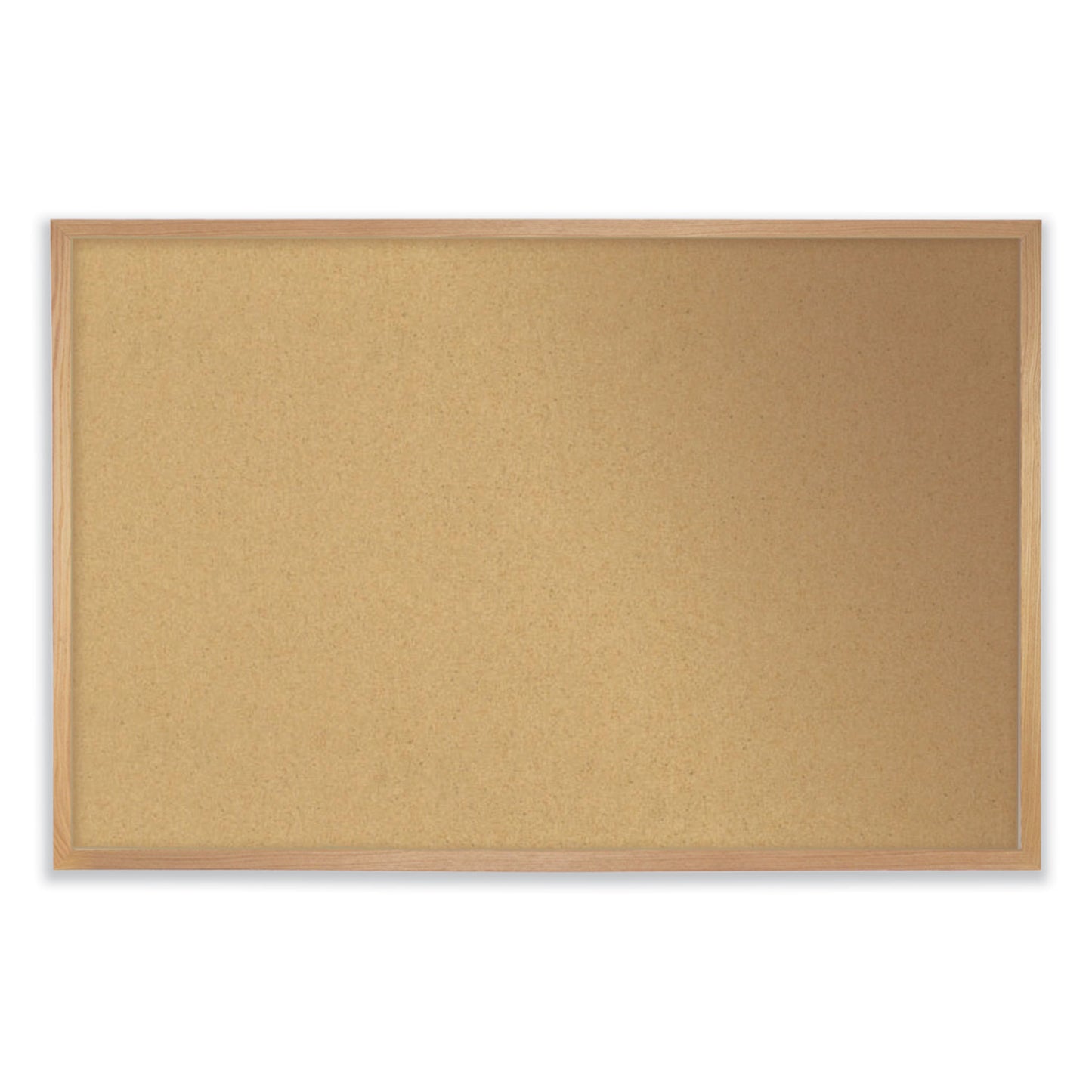 Ghent Aluminum-Frame Natural Corkboard, 36 x 24, Tan Surface, Satin Aluminum Frame (13231)