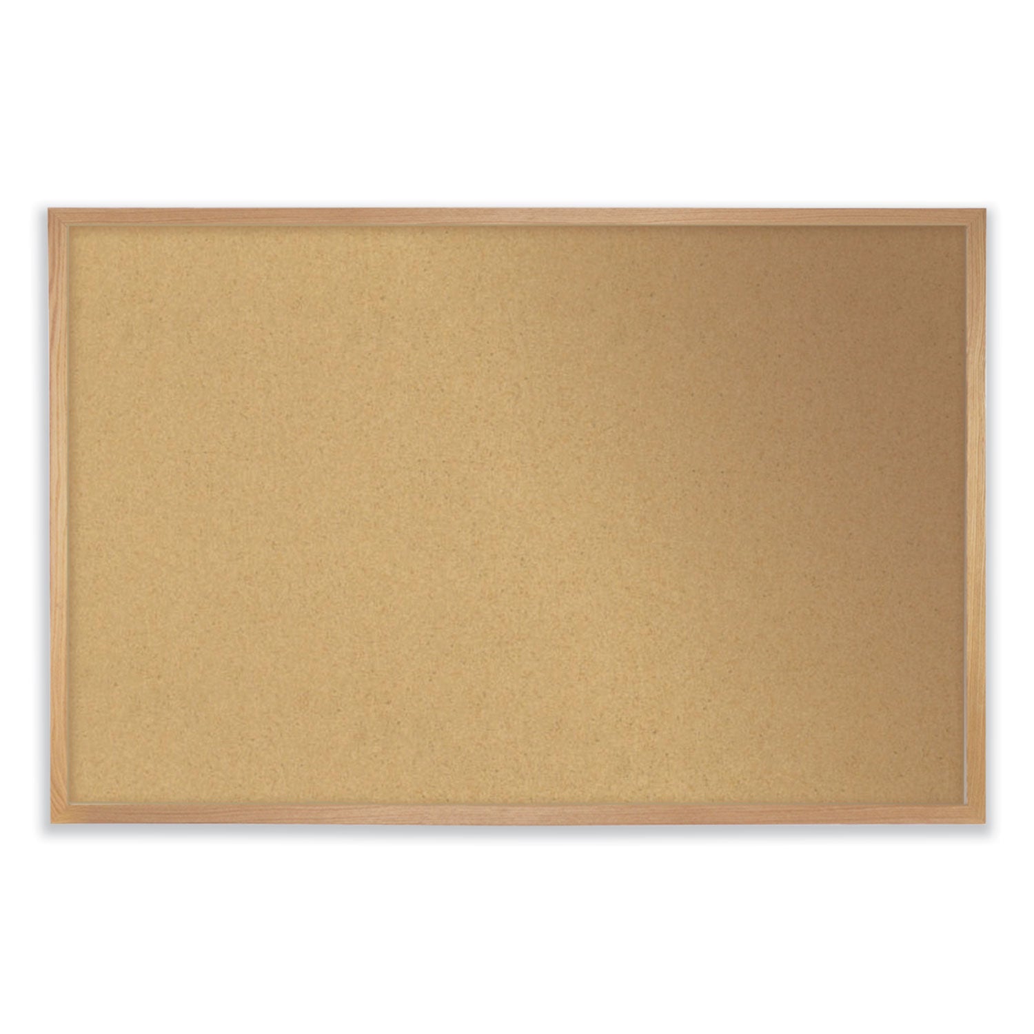 Ghent Aluminum-Frame Natural Corkboard, 36 x 24, Tan Surface, Satin Aluminum Frame (13231)