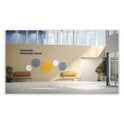 Ghent Coda Low Profile Circular Non-Magnetic Glassboard, 24 Diameter, White Surface (CDAGN24WH)