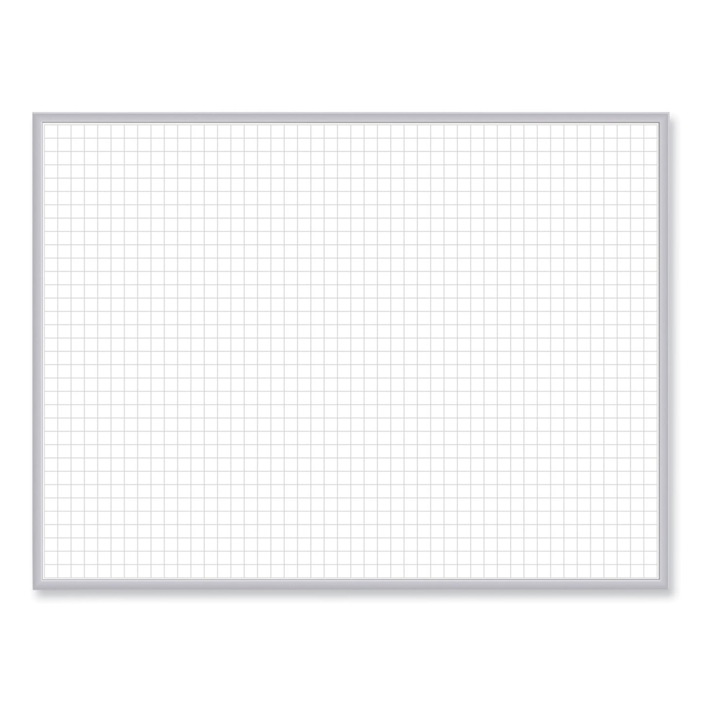 Ghent Non-Magnetic Whiteboard with Aluminum Frame, 48 x 35.81, White Surface, Satin Aluminum Frame (M2341)