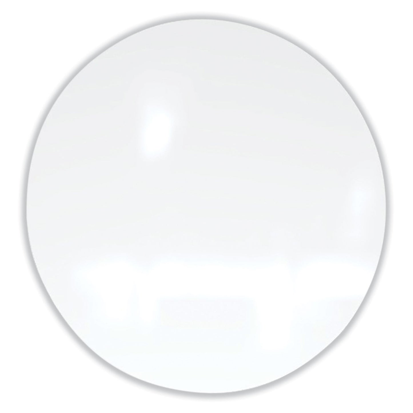 Ghent Coda Low Profile Circular Non-Magnetic Glassboard, 24 Diameter, White Surface (CDAGN24WH)