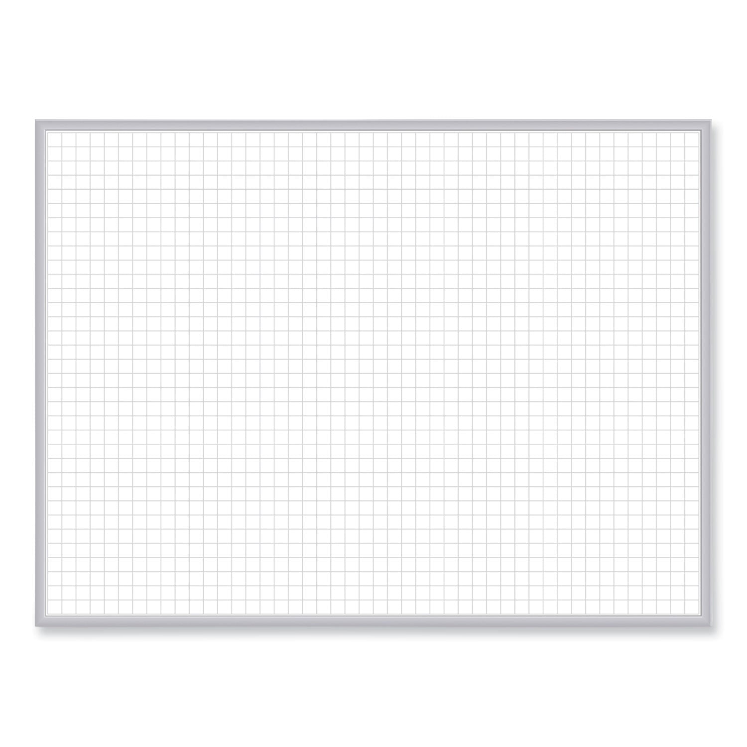 Ghent Non-Magnetic Whiteboard with Aluminum Frame, 36 x 23.81, White Surface, Satin Aluminum Frame (M2231)