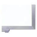 Ghent Magnetic Porcelain Whiteboard with Satin Aluminum Frame, 36 x 24, White Surface (M1231)