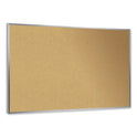 Ghent Aluminum-Frame Natural Corkboard, 46.5 x 36, Tan Surface, Satin Aluminum Frame (13341)