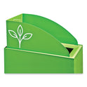 Safco Mixx Recycling Center Lid, Topper Style, 9.87w x 19.87d x 0.62h, Green (9449GN)