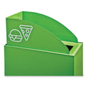 Safco Mixx Recycling Center Lid, Topper Style, 9.87w x 19.87d x 0.62h, Green (9449GN)