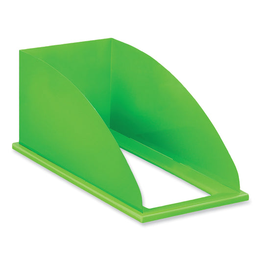 Safco Mixx Recycling Center Lid, Topper Style, 9.87w x 19.87d x 0.62h, Green (9449GN)