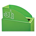 Safco Mixx Recycling Center Lid, Topper Style, 9.87w x 19.87d x 0.62h, Green (9449GN)