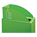 Safco Mixx Recycling Center Lid, Topper Style, 9.87w x 19.87d x 0.62h, Green (9449GN)