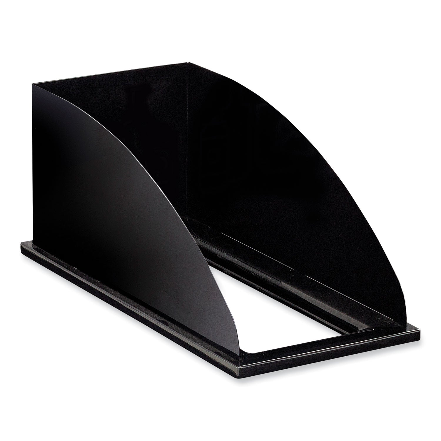 Safco Mixx Recycling Center Lid, Topper Style, 9.87w x 19.87d x 0.62h, Black (9449BL)