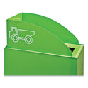 Safco Mixx Recycling Center Lid, Topper Style, 9.87w x 19.87d x 0.62h, Green (9449GN)