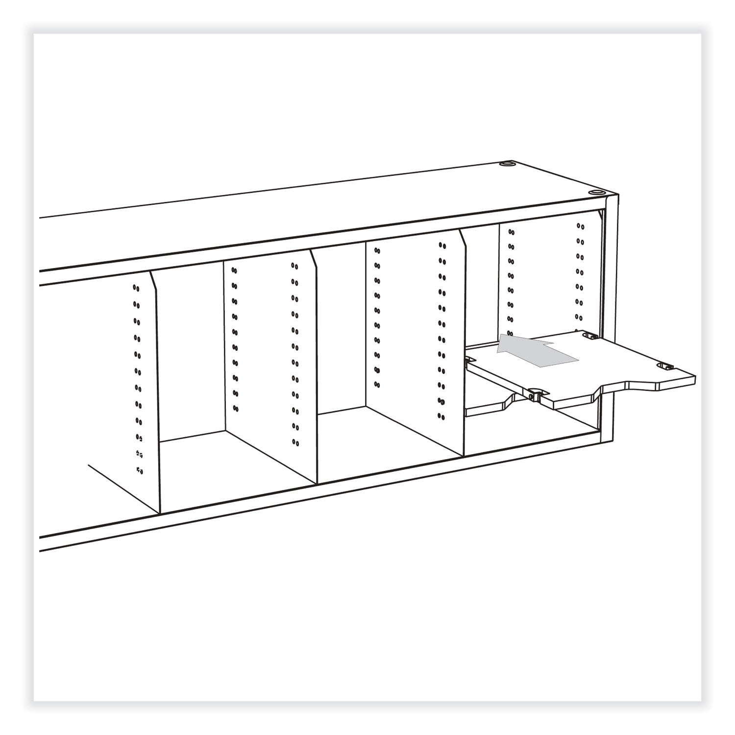 Safco E-Z Sort Additional Mail Trays, 5 Shelves, 11 x 12.5 x 0.5, Gray (7753GR)