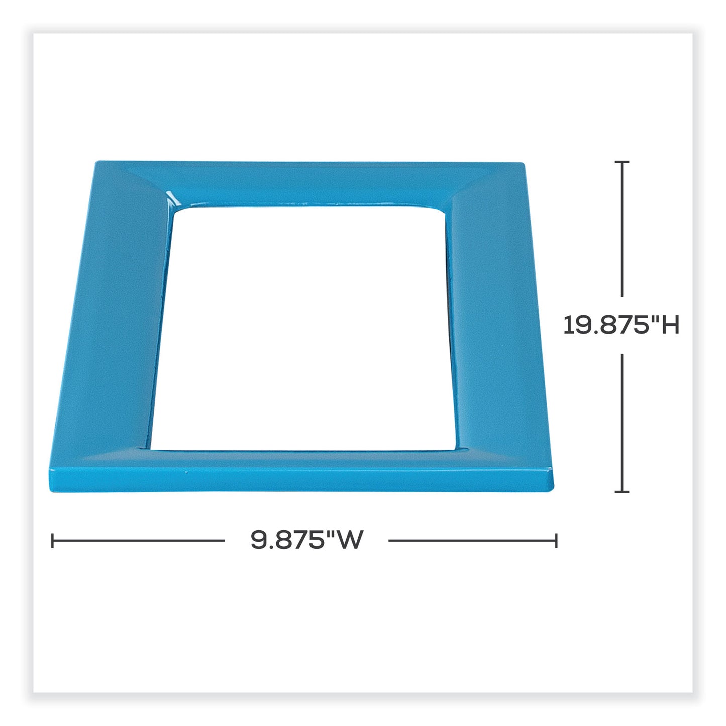 Safco Mixx Recycling Center Lid, 9.87w x 19.87d x 0.62h, Blue (9450BU)