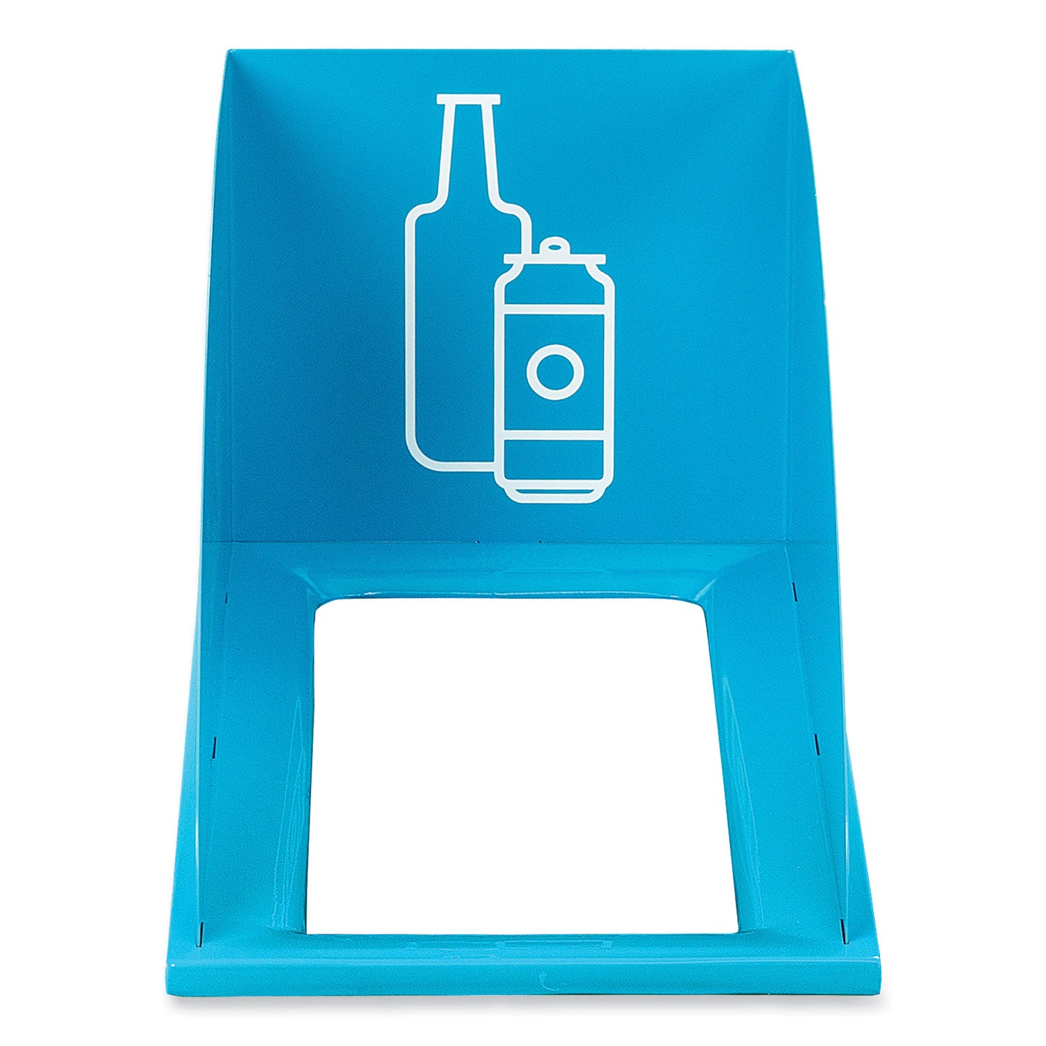 Safco Mixx Recycling Center Lid, Topper Style, 9.87w x 19.87d x 0.62h, Blue (9449BU)