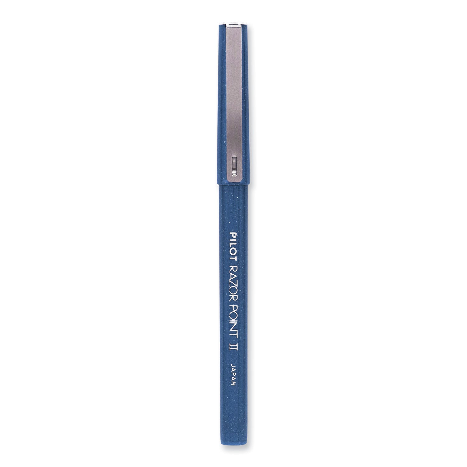 Pilot Razor Point II Super Fine Line Porous Point Pen, Stick, Ultra-Fine 0.2 mm, Blue Ink, Blue Barrel, Dozen (11003)