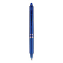 Pilot FriXion Clicker Erasable Gel Pen, Retractable, Bold 1 mm, Blue Ink, Blue Barrel, Dozen (11387)