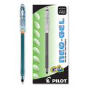 Pilot Neo-Gel Gel Pen, Stick, Fine 0.7 mm, Black Ink, Black Barrel, Dozen (14001)