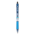Pilot B2P Bottle-2-Pen Recycled Ballpoint Pen, Retractable, Medium 1 mm, Black Ink, Translucent Blue Barrel, Dozen (32800)