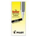 Pilot Better Ballpoint Pen, Stick, Fine 0.7 mm, Black Ink, Smoke Barrel, Dozen (35011)
