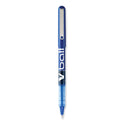 Pilot VBall Liquid Ink Roller Ball Pen, Stick, Extra-Fine 0.5 mm, Blue Ink, Blue/Clear Barrel, Dozen (35201)