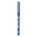 Pilot VBall Liquid Ink Roller Ball Pen, Stick, Extra-Fine 0.5 mm, Blue Ink, Blue/Clear Barrel, Dozen (35201)