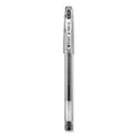 Pilot G-TEC-C Ultra Gel Pen, Stick, Extra-Fine 0.4 mm, Black Ink, Clear/Black Barrel, Dozen (35491)