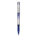 Pilot VBall Grip Liquid Ink Roller Ball Pen, Stick, Fine 0.7 mm, Blue Ink, Blue/Silver Barrel, Dozen (35571)