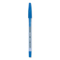 Pilot Better Ballpoint Pen, Stick, Fine 0.7 mm, Blue Ink, Translucent Blue Barrel, Dozen (36011)