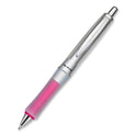 Pilot Dr. Grip Center of Gravity Ballpoint Pen, Retractable, Medium 1 mm, Black Ink, Silver/Pink Grip Barrel (36182)