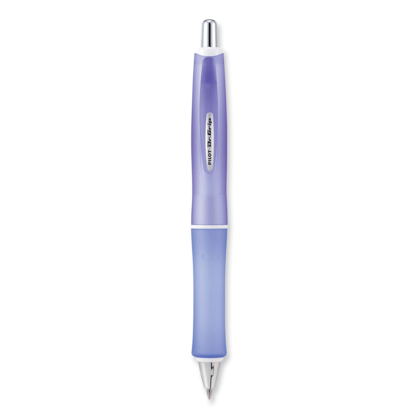 Pilot Dr. Grip Frosted Advanced Ink Ballpoint Pen, Retractable, Medium 1 mm, Black Ink, Purple Barrel (36250)