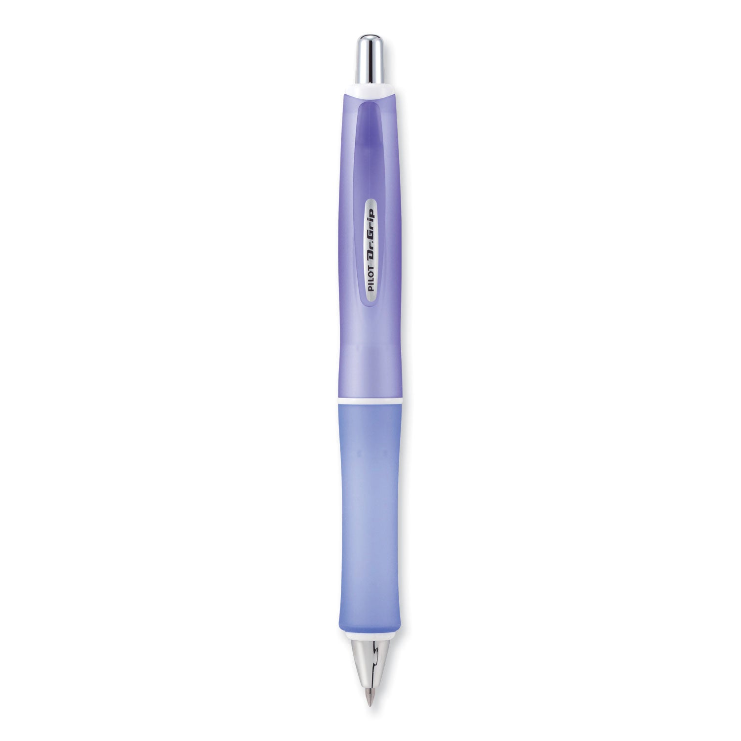 Pilot Dr. Grip Frosted Advanced Ink Ballpoint Pen, Retractable, Medium 1 mm, Black Ink, Purple Barrel (36250)