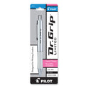 Pilot Dr. Grip Limited Gel Pen, Retractable, Fine 0.7 mm, Black Ink, Platinum Barrel (36272)