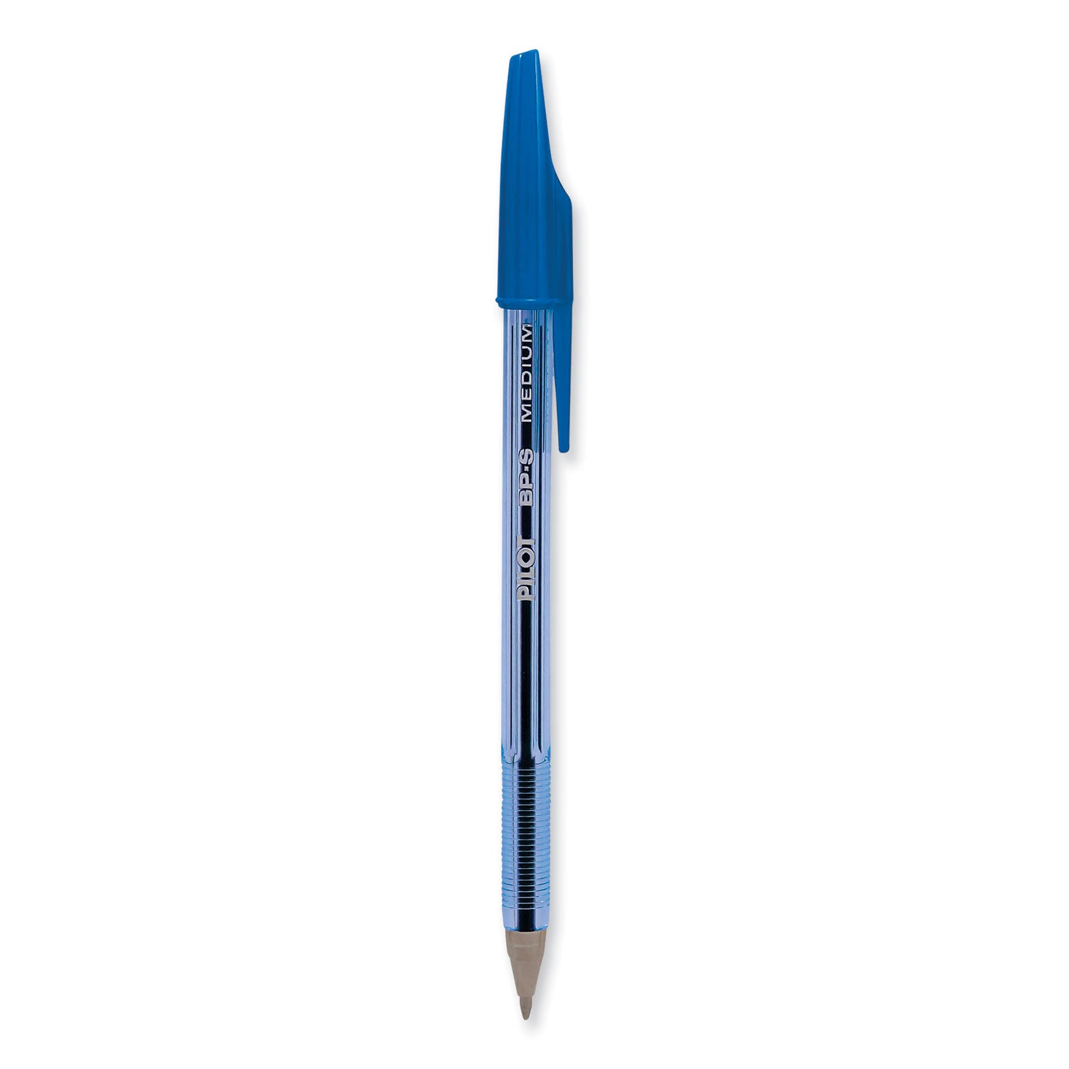 Pilot Better Ballpoint Pen, Stick, Medium 1 mm, Blue Ink, Translucent Blue Barrel, Dozen (36711)