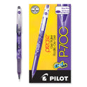 Pilot Precise P-700 Gel Pen, Stick, Fine 0.7 mm, Purple Ink, Purple Barrel, Dozen (38621)