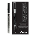 Pilot Creative Art and Crafts Marker, Extra-Fine Brush Tip, Silver (41801)