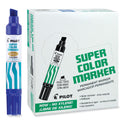 Pilot Jumbo Refillable Permanent Marker, Broad Chisel Tip, Blue (45200)