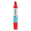 Pilot Jumbo Refillable Permanent Marker, Broad Chisel Tip, Red (45300)